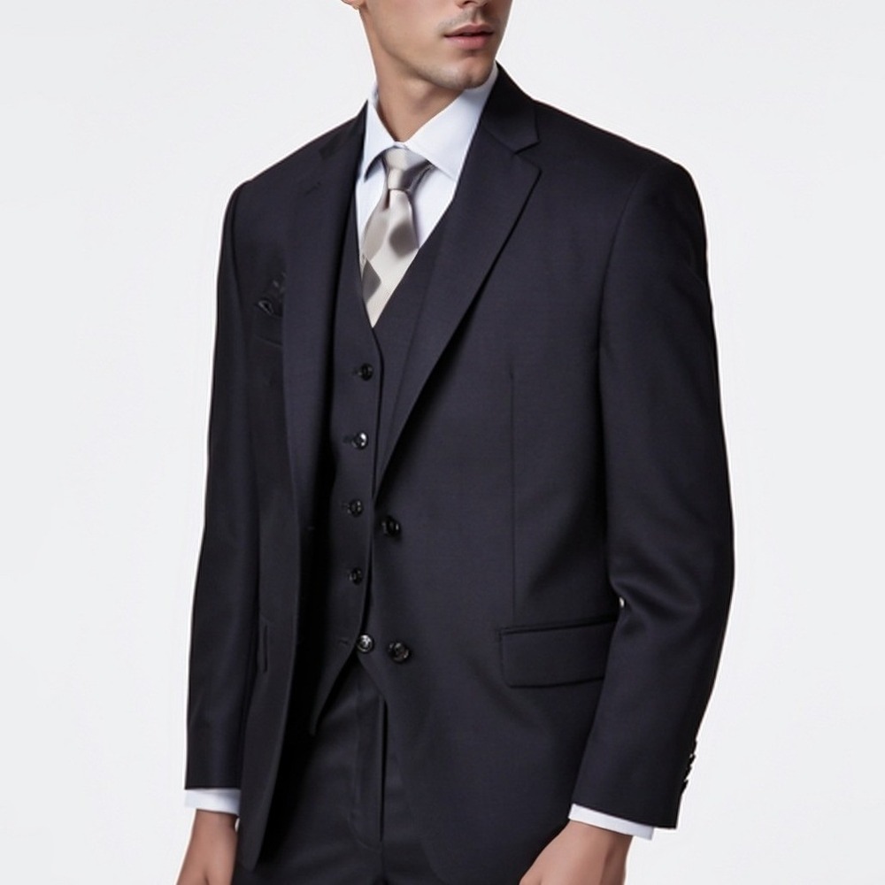Michael Kors Men Sport Coat Kaplan 46R Black Wool Blend Business Casual NWT